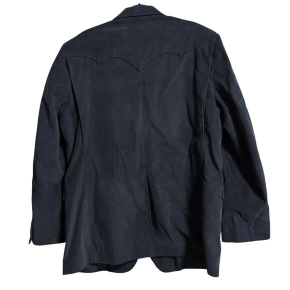 Circle S Men’s Sport Coat 48L Blue CorduroyWestern Blazer Jacket Dallas Texas - Picture 2 of 6